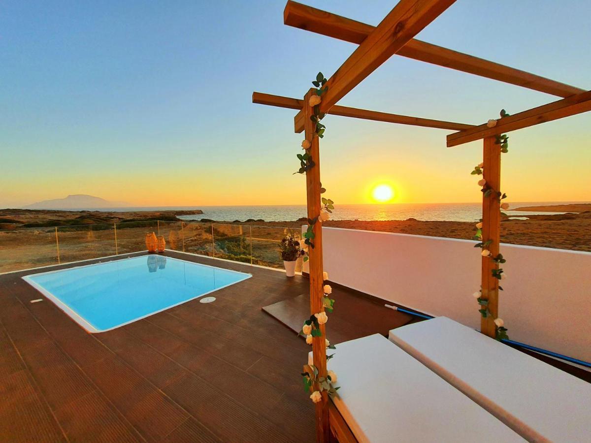 Tramonto Luxury Villa No1- Breathtaking Sunset View Foiníkion Eksteriør bilde